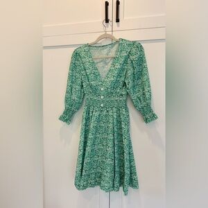 Floral Green Dress